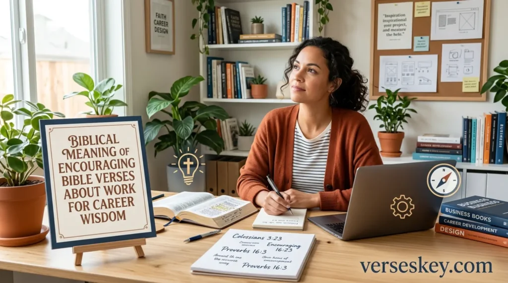 Biblical Meaning of Encouraging Bible Verses About Work for Career Wisdom