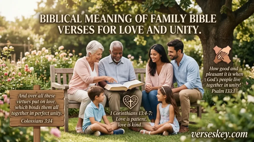 Biblical Meaning of Family Bible Verses for Love and Unity