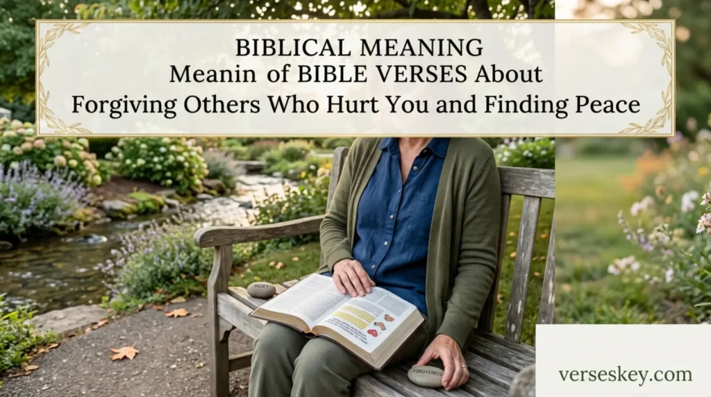 Biblical Meaning of Bible Verses About Forgiving Others Who Hurt You and Finding Peace