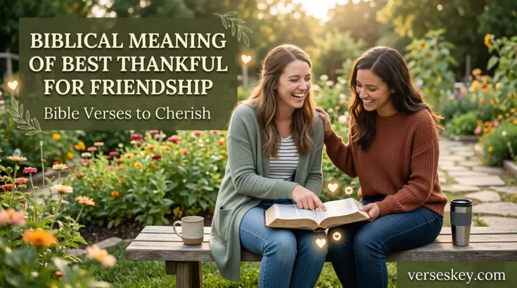 Biblical Meaning of Best Thankful for Friendship Bible Verses to Cherish
