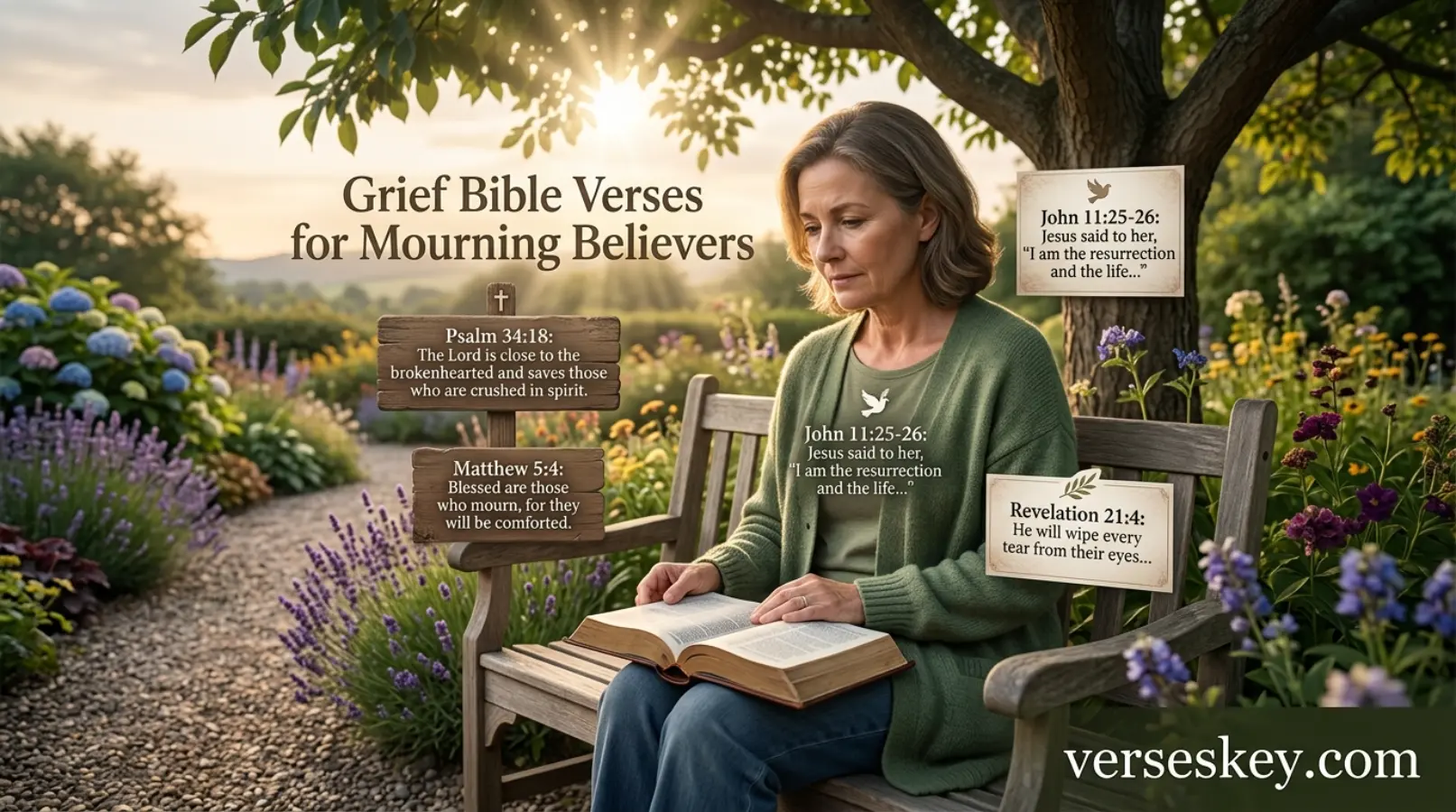 Grief Bible Verses for Mourning Believers