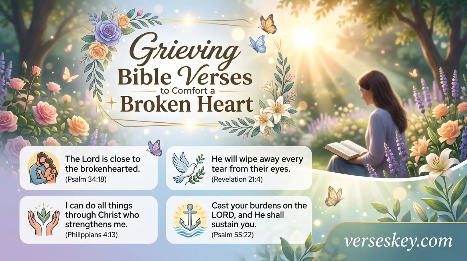 Grieving Bible Verses to Comfort a Broken Heart