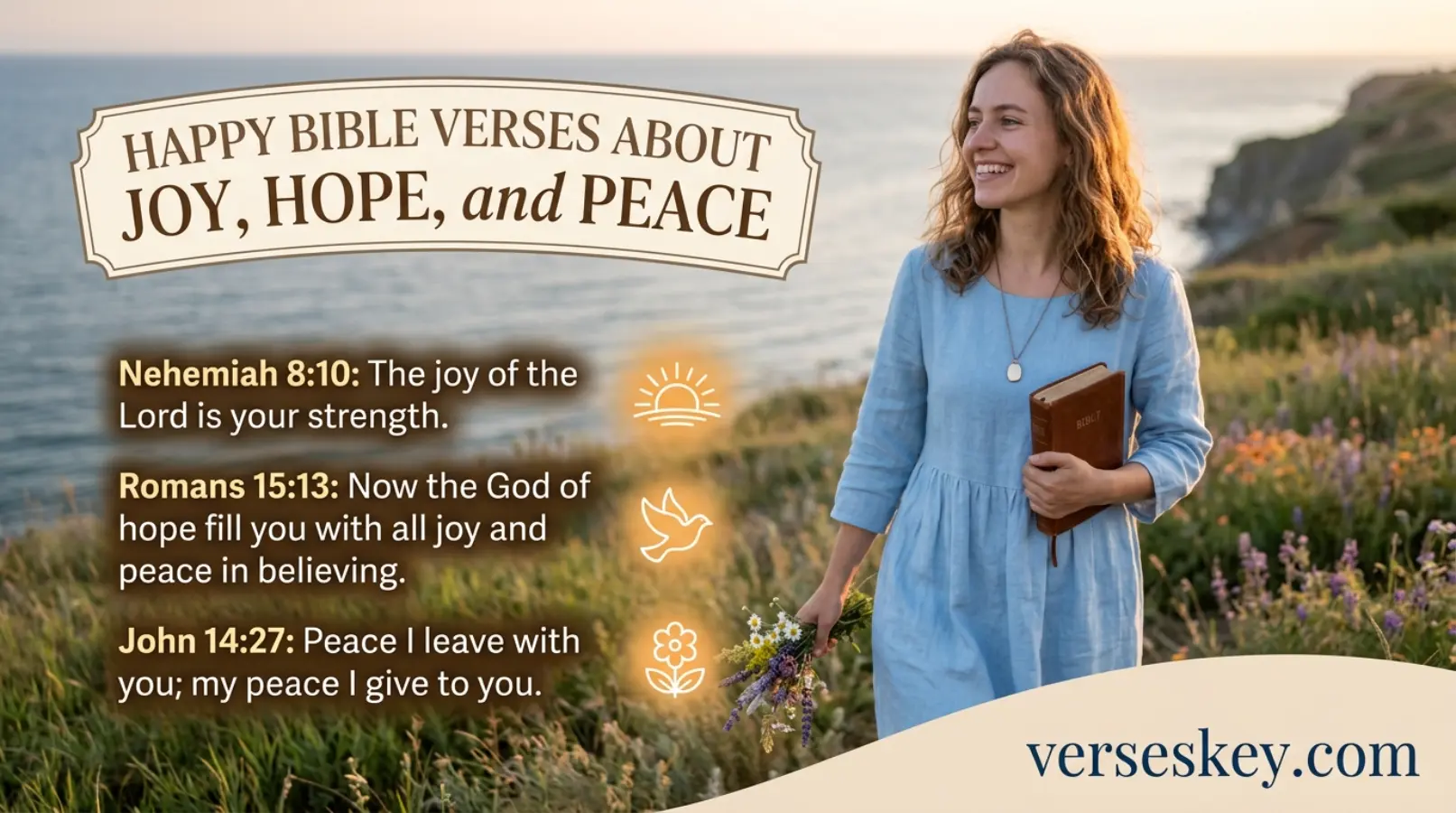 Happy Bible Verses About Joy, Hope, and Peace