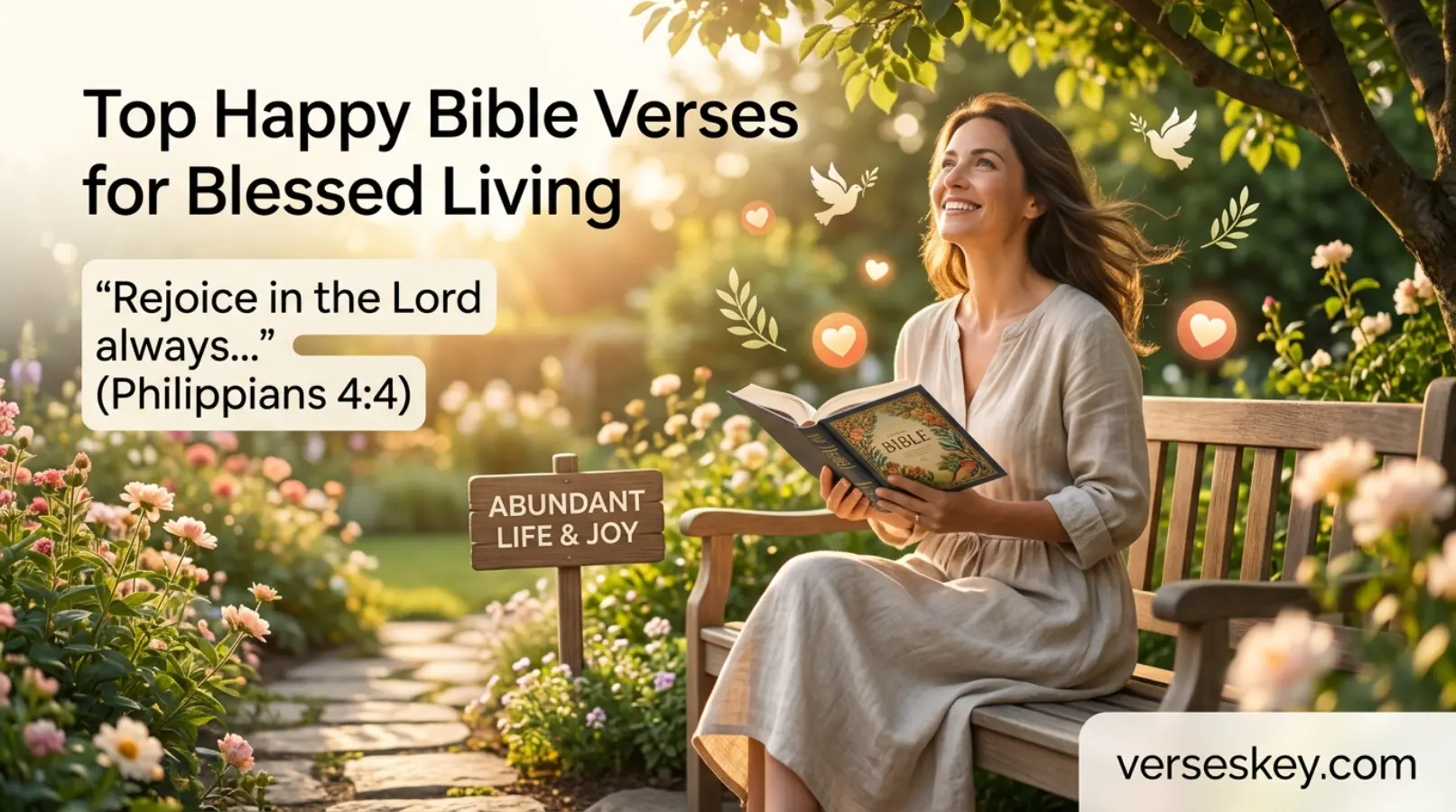 Top Happy Bible Verses for Blessed Living