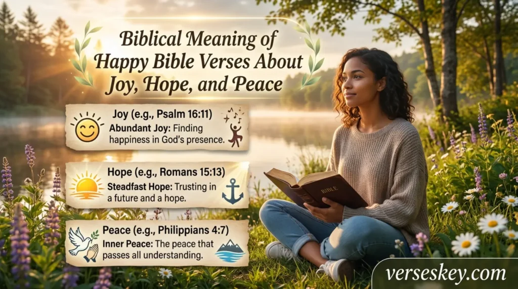 Biblical Meaning of Happy Bible Verses About Joy