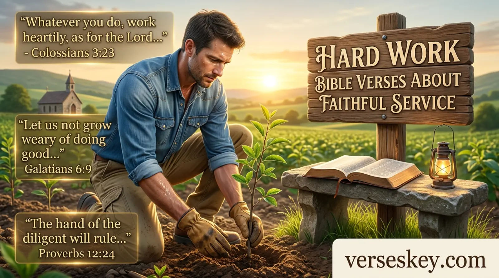 Hard Work Bible Verses About Faithful Service