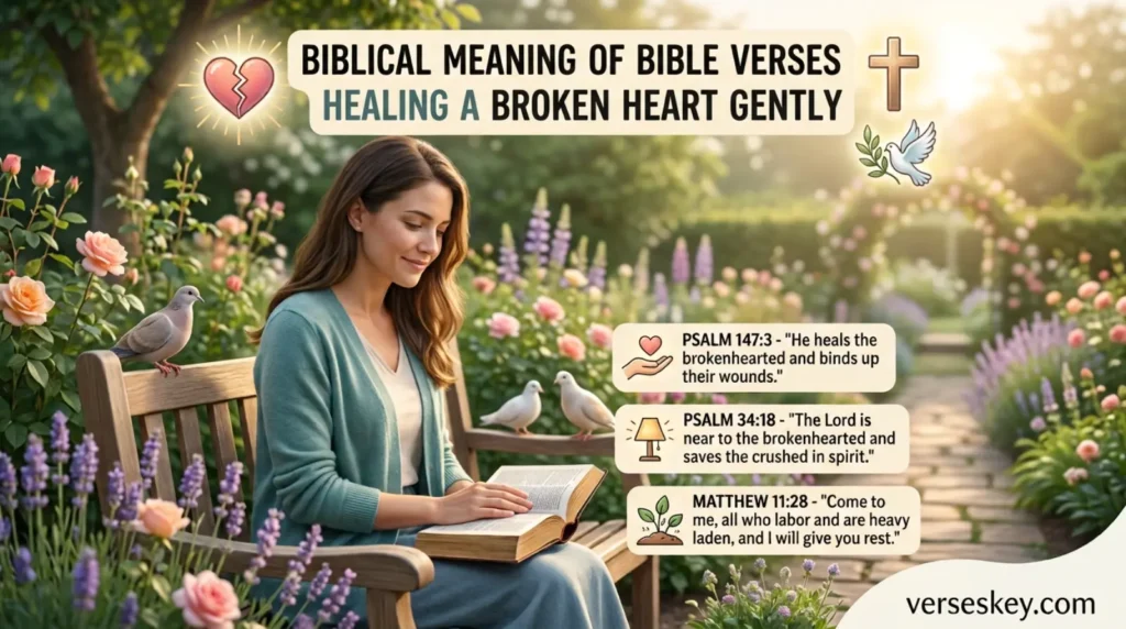 Biblical Meaning of Bible Verses About Healing a Broken Heart Gently