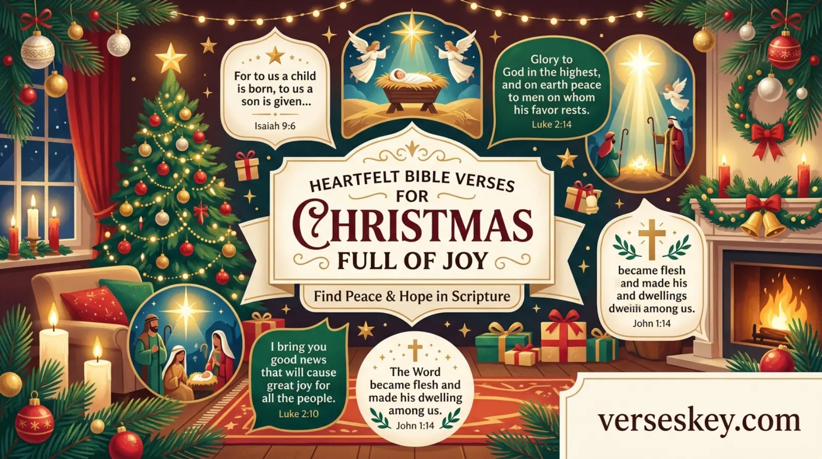 Heartfelt Bible Verses for Christmas Full of Joy