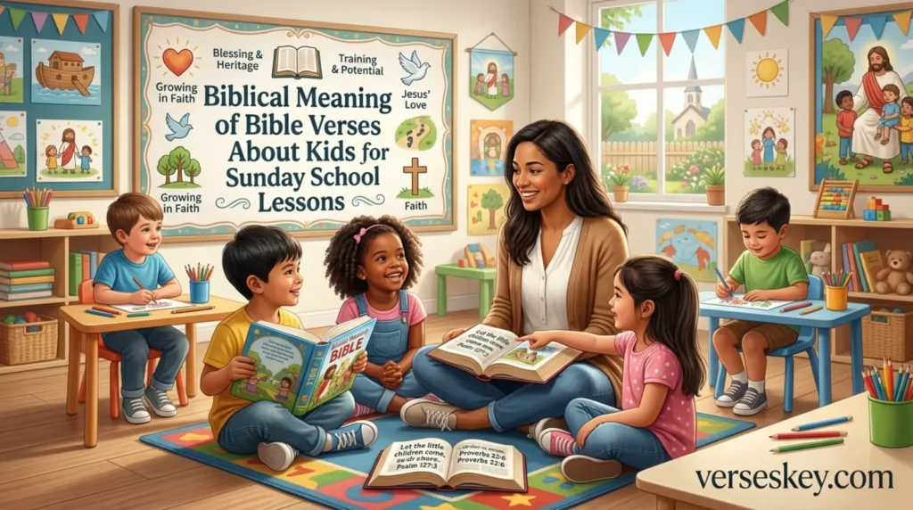 Biblical Meaning of Bible Verses About Kids for Sunday School Lessons