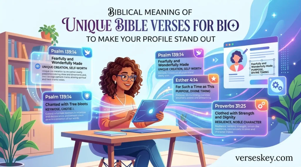 Biblical Meaning of Unique Bible Verses for Bio