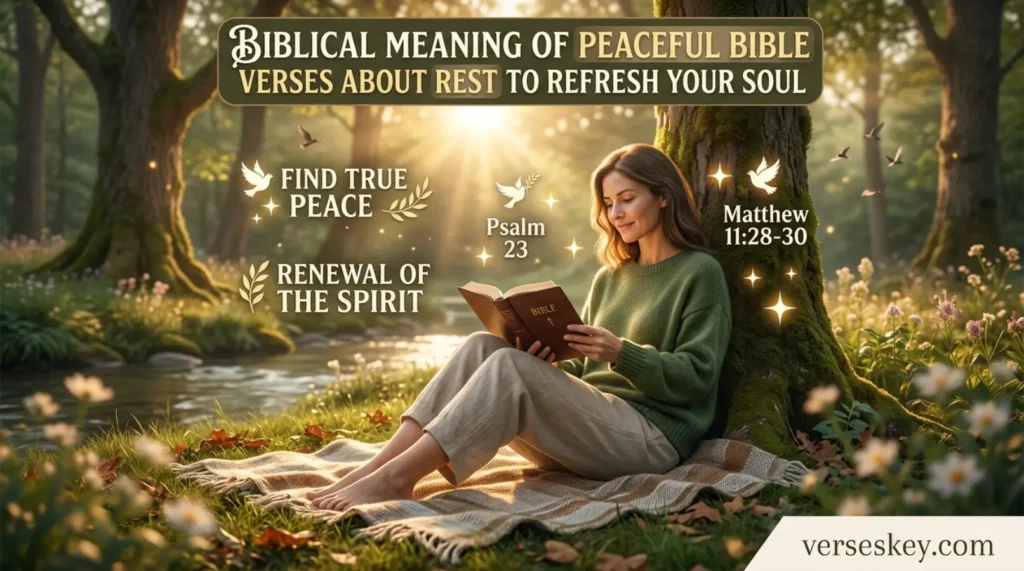 Biblical Meaning of Peaceful Bible Verses 