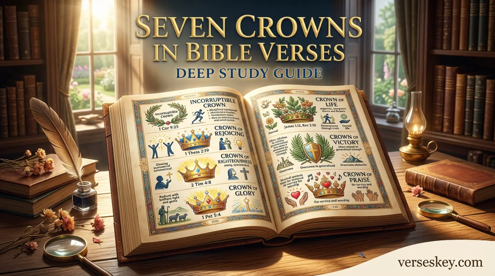 Seven Crowns in Bible Verses Deep Study Guide
