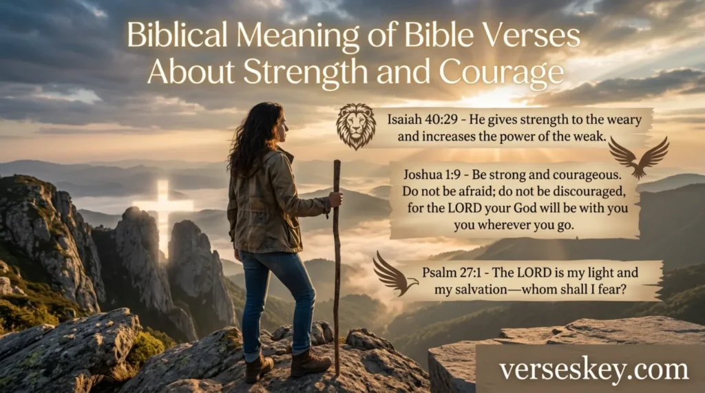Biblical Meaning of Bible Verses About Strength and Courage