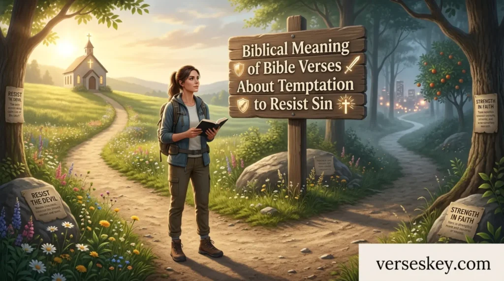 Biblical Meaning of Bible Verses About Temptation to Resist Sin