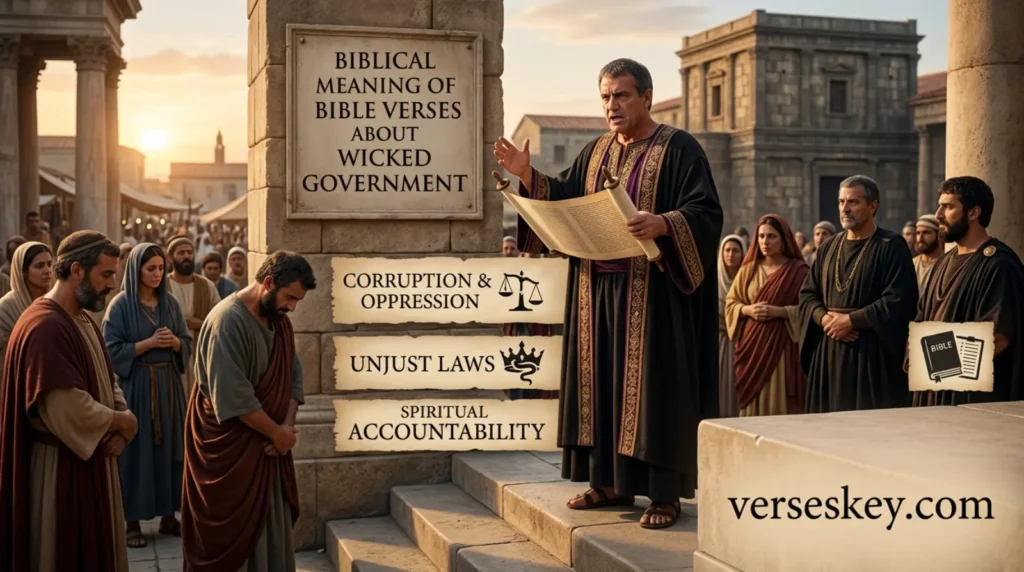 Biblical Meaning of Bible Verses About Wicked Government