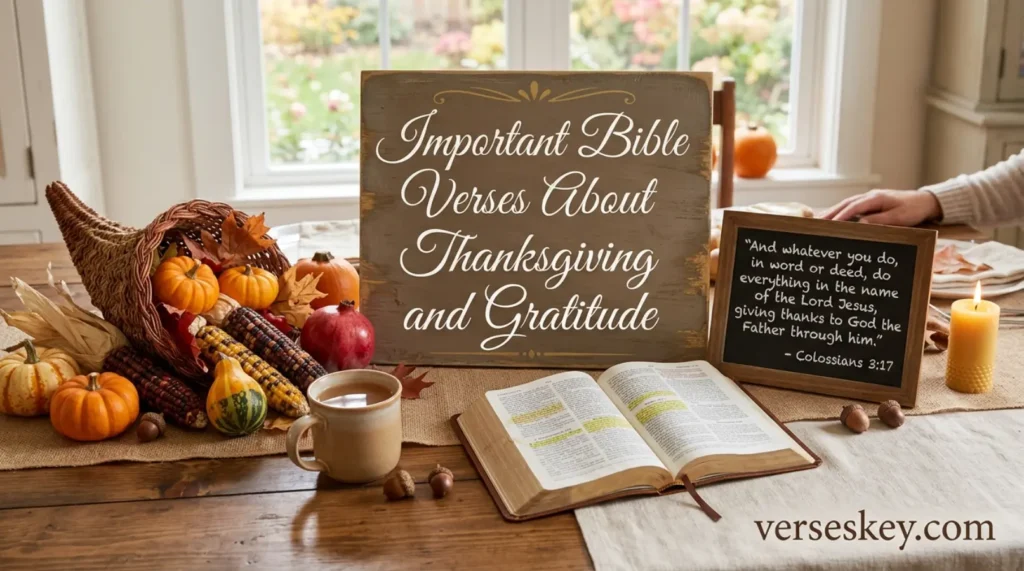 Important Bible Verses About Thanksgiving and Gratitude