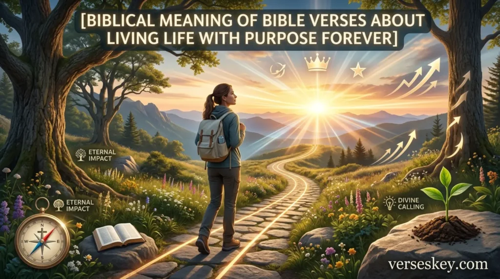 Biblical Meaning of Bible Verses About Living Life With Purpose Forever