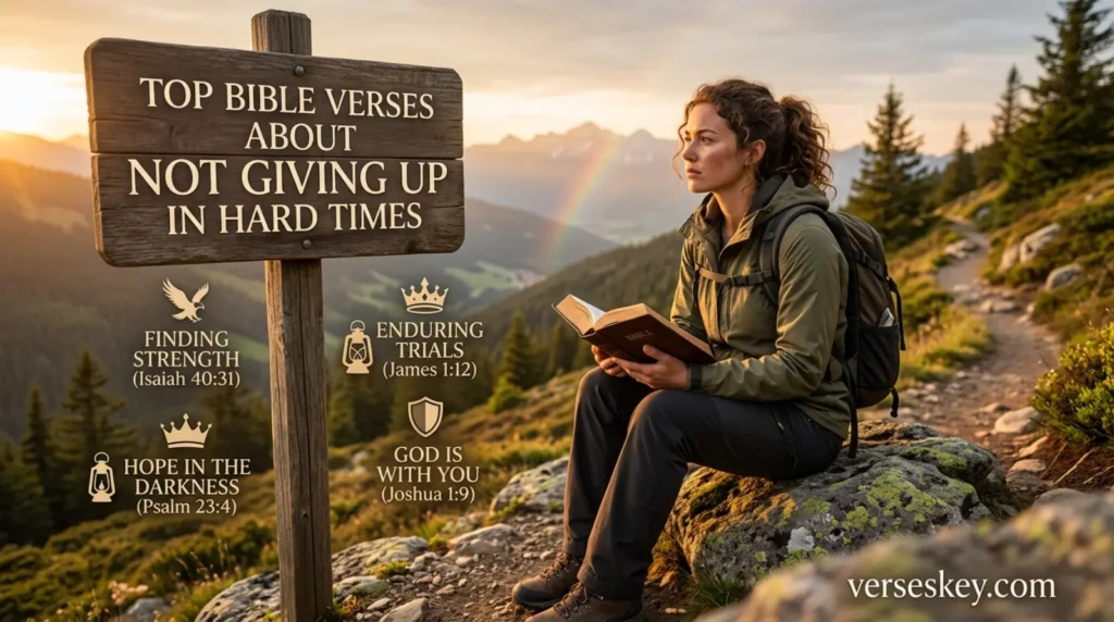 Top Bible Verses About Not Giving Up in Hard Times