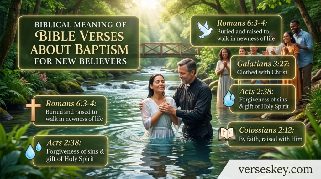 Biblical Meaning of Bible Verses About Baptism for New Believers