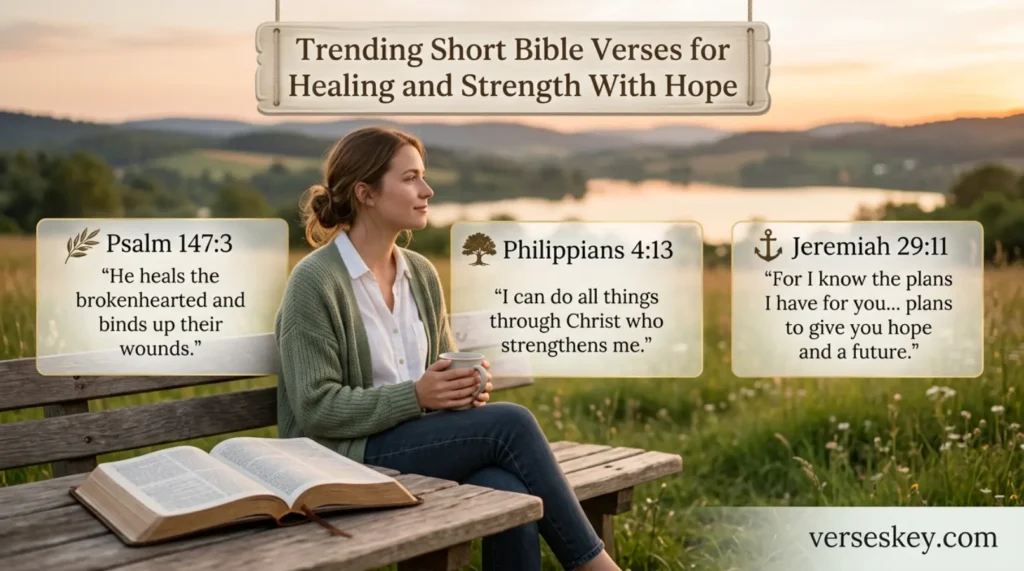 Trending Short Bible Verses for Healing and Strength With Hope