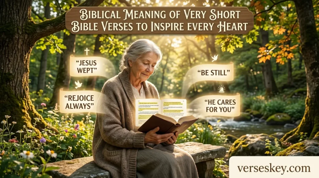 Biblical Meaning of Very Short Bible Verses