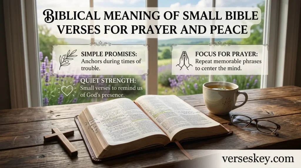 Biblical Meaning of Small Bible Verses for Prayer and Peace