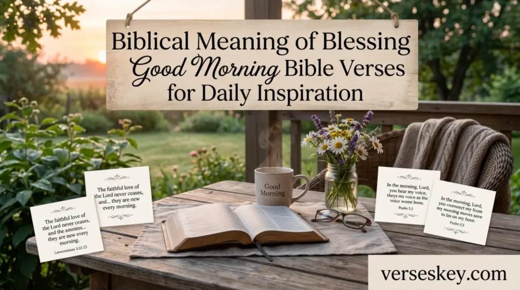 Biblical Meaning of Blessing Good Morning Bible Verses