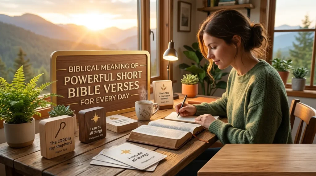 Biblical Meaning of Powerful Short Bible Verses for Every Day