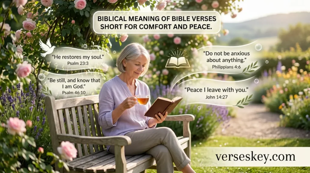 Biblical Meaning of Bible Verses Short for Comfort and Peace