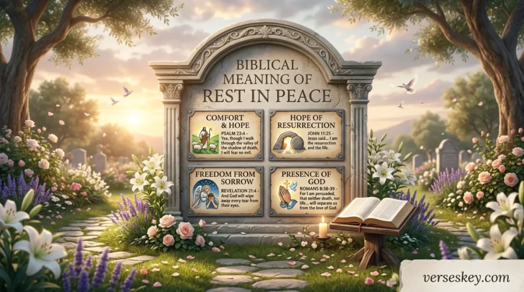 Biblical Meaning of Rest in Peace Bible Verses for Death of Loved One