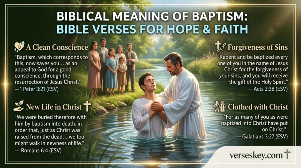 Biblical Meaning of Baptism Bible Verses for Hope and Faith