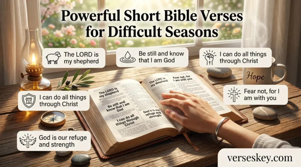 Powerful Short Bible Verses for Difficult Seasons
