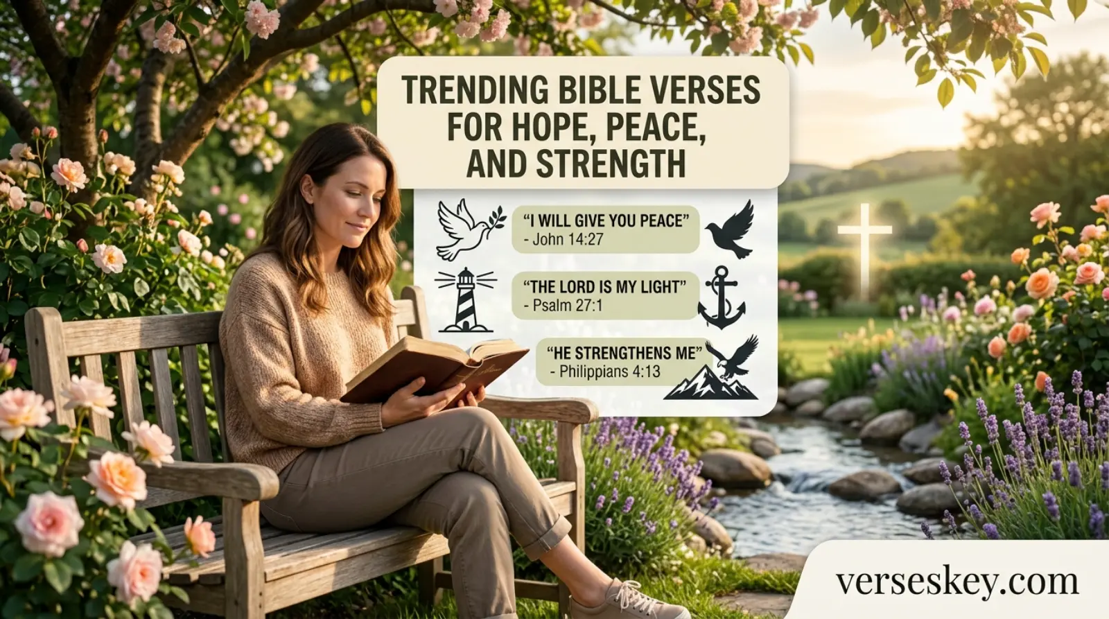 Trending Bible Verses for Hope, Peace, and Strength