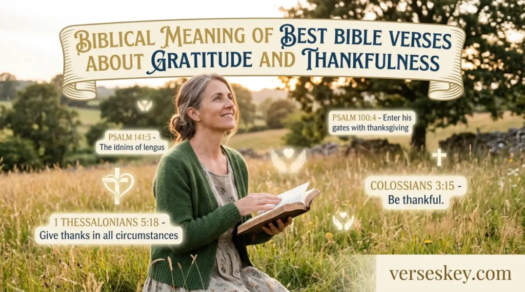 Biblical Meaning of Best Bible Verses About Gratitude and Thankfulness