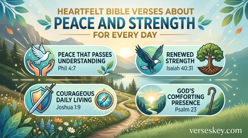 Heartfelt Bible Verses About Peace and Strength for Every Day