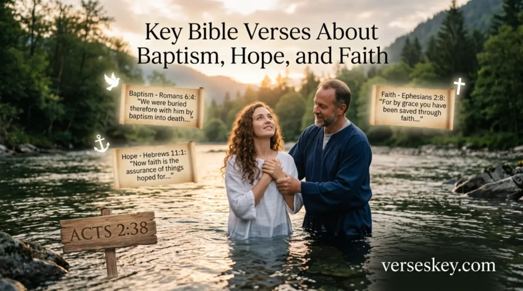 Key Bible Verses About Baptism, Hope, and Faith