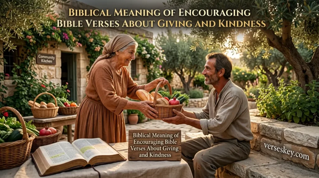 Biblical Meaning of Encouraging Bible Verses About Giving