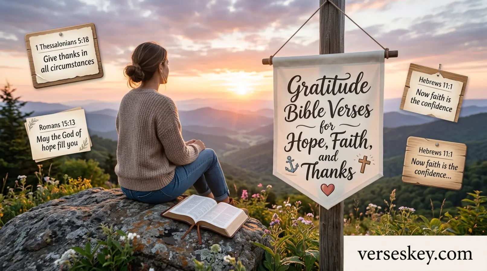 Gratitude Bible Verses for Hope, Faith, and Thanks