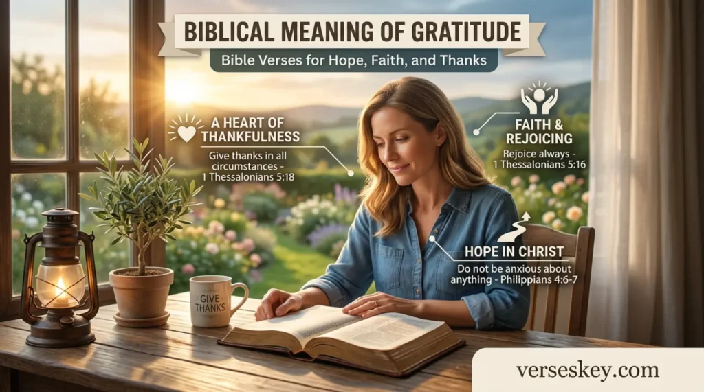 Biblical Meaning of Gratitude Bible Verses for Hope, Faith, and Thanks