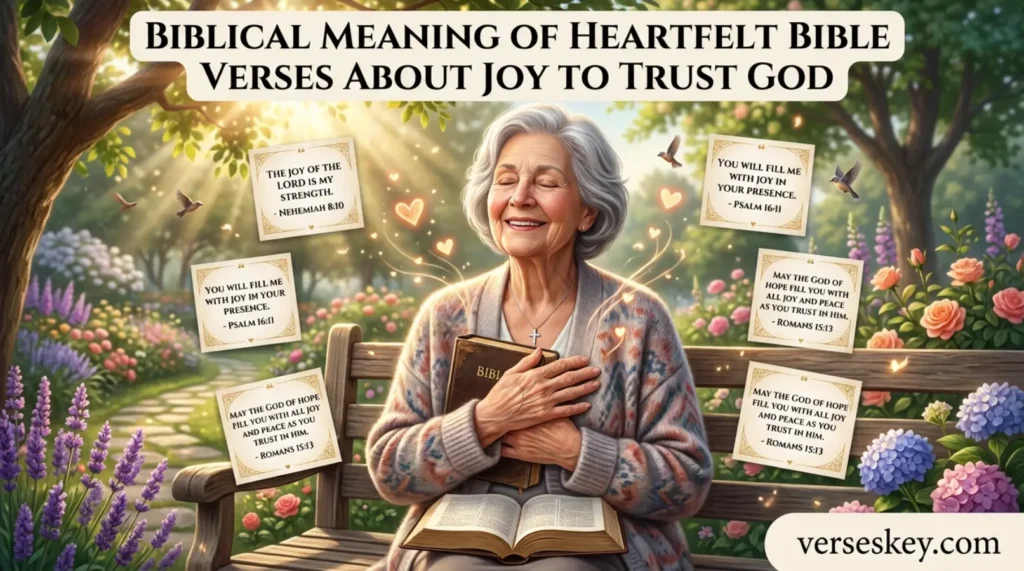 Biblical Meaning of Heartfelt Bible Verses About Joy to Trust God