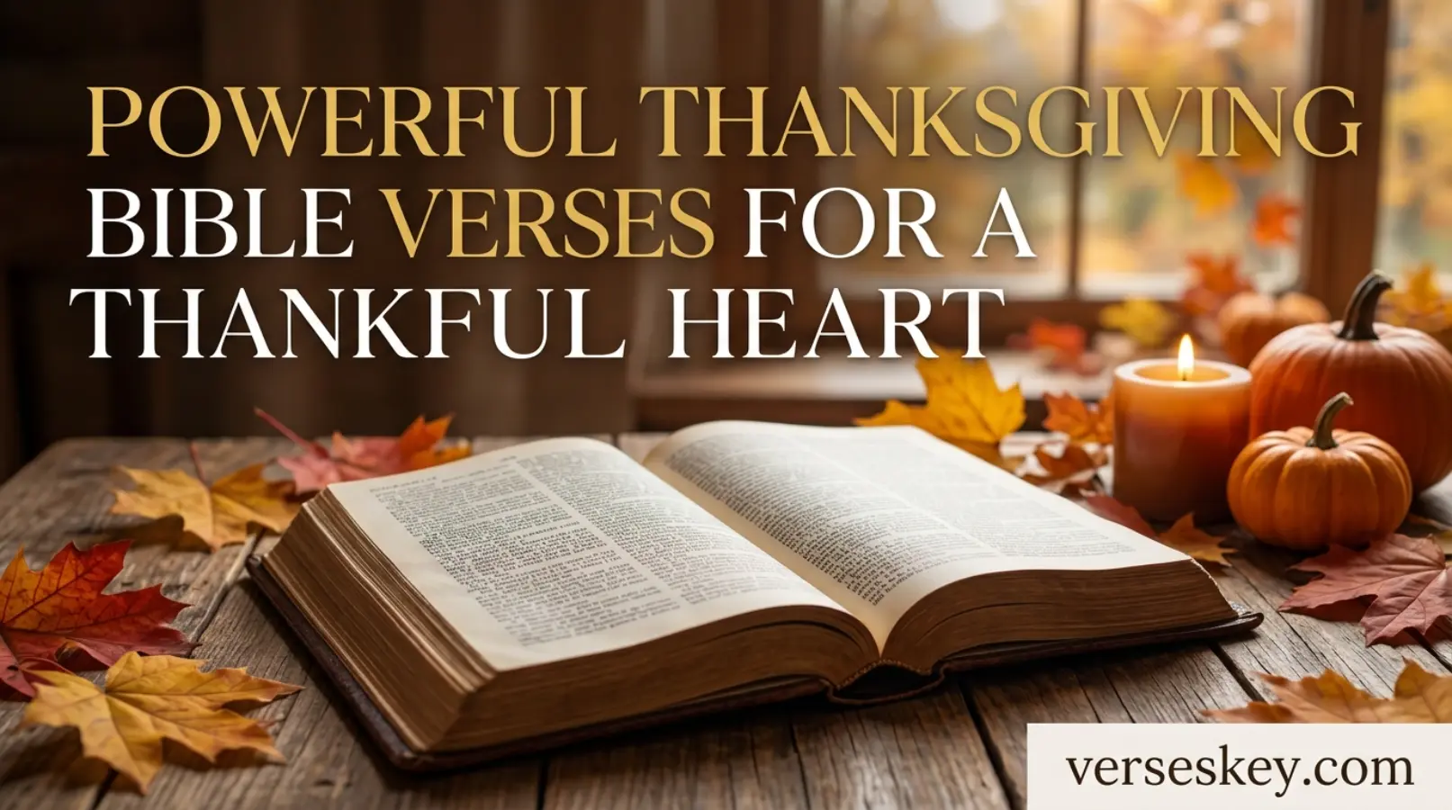 Powerful Thanksgiving Bible Verses for a Thankful Heart